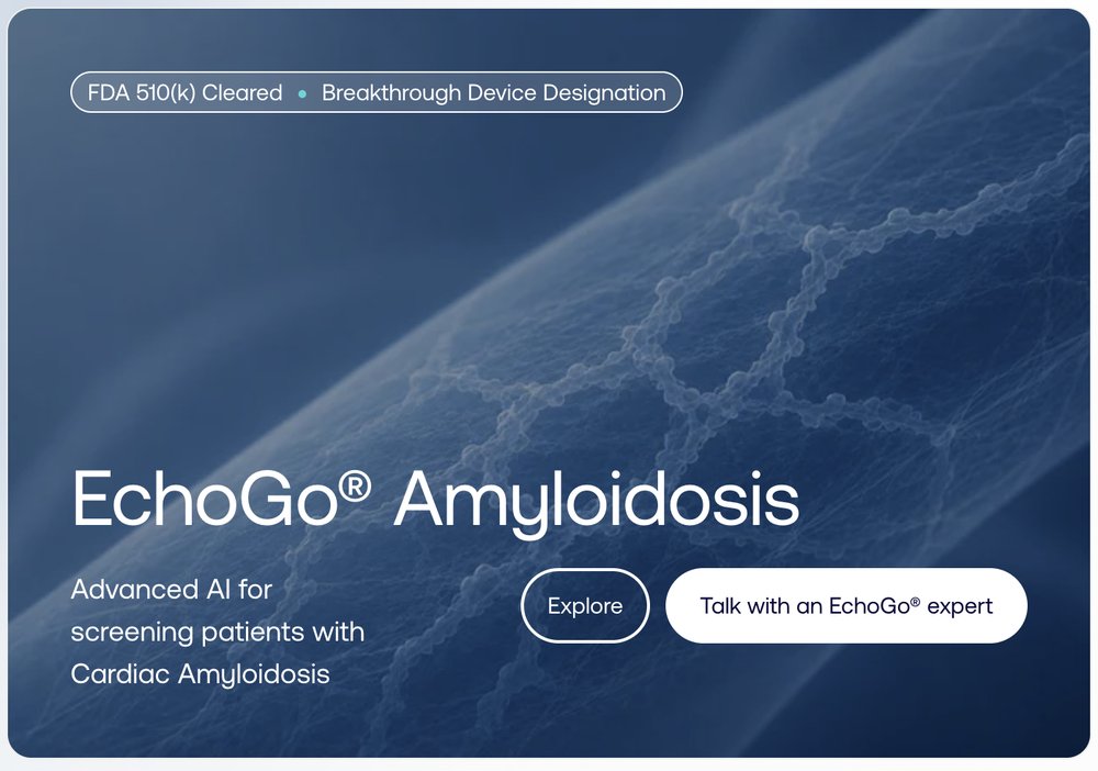 EchoGo Amyloidosis hero card