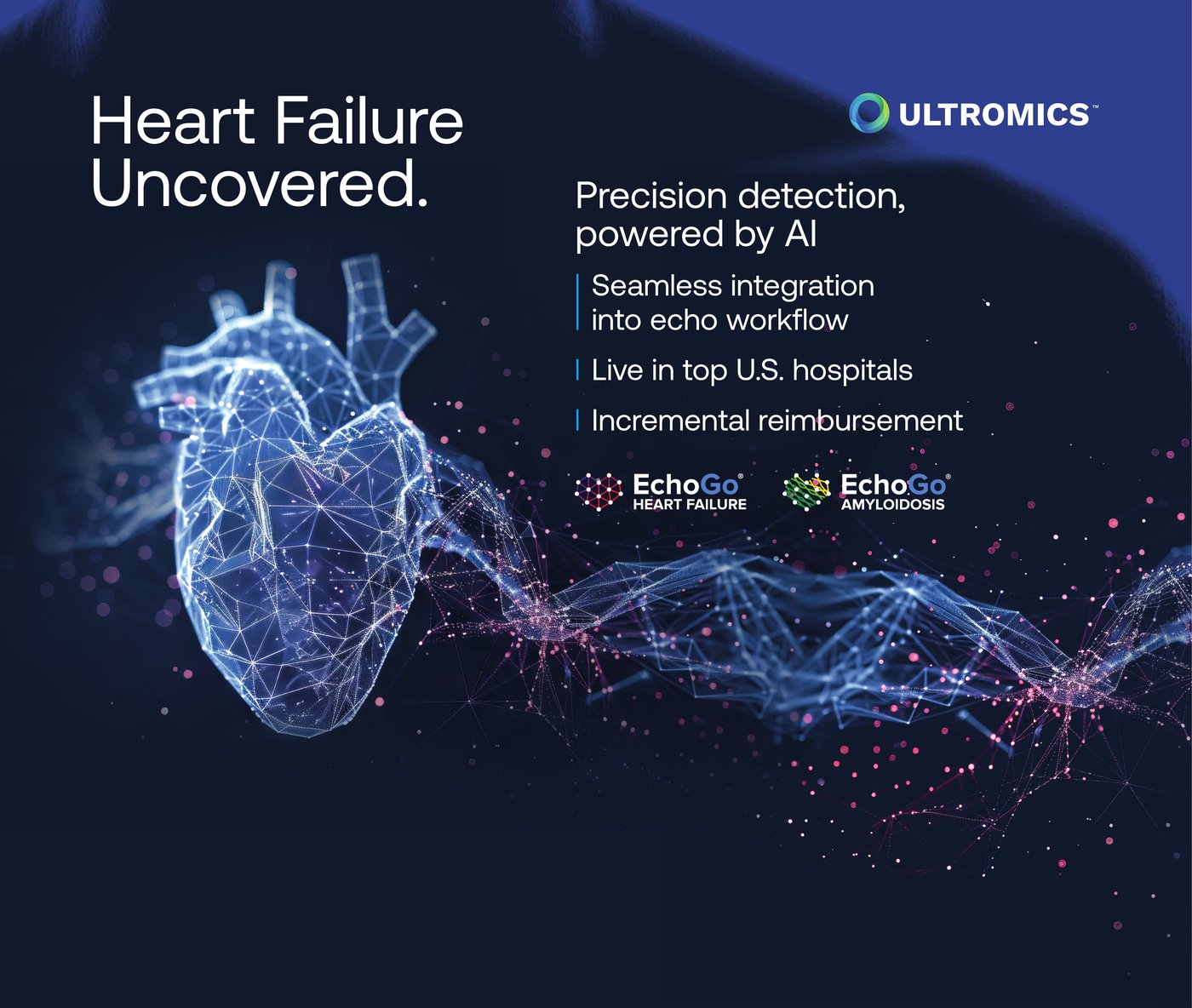 Trade show pull-up banner: Heart Failure Uncovered